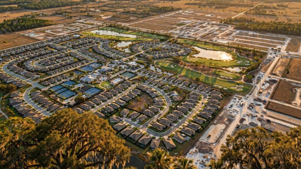 Florida retirement community beside expansive undeveloped land