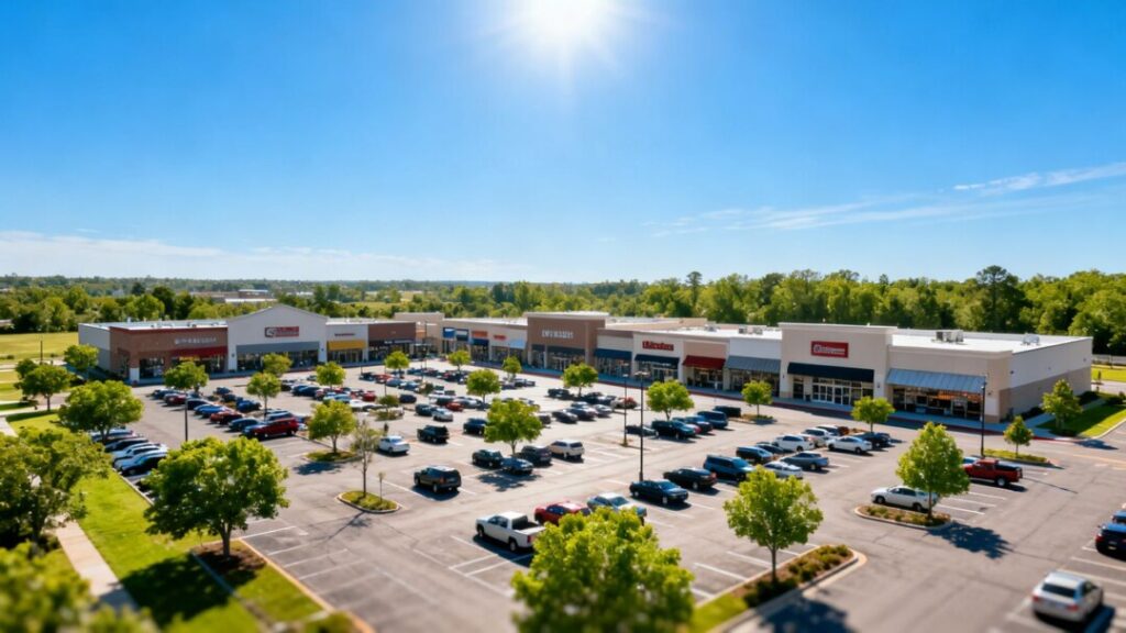 Davie shopping center from above