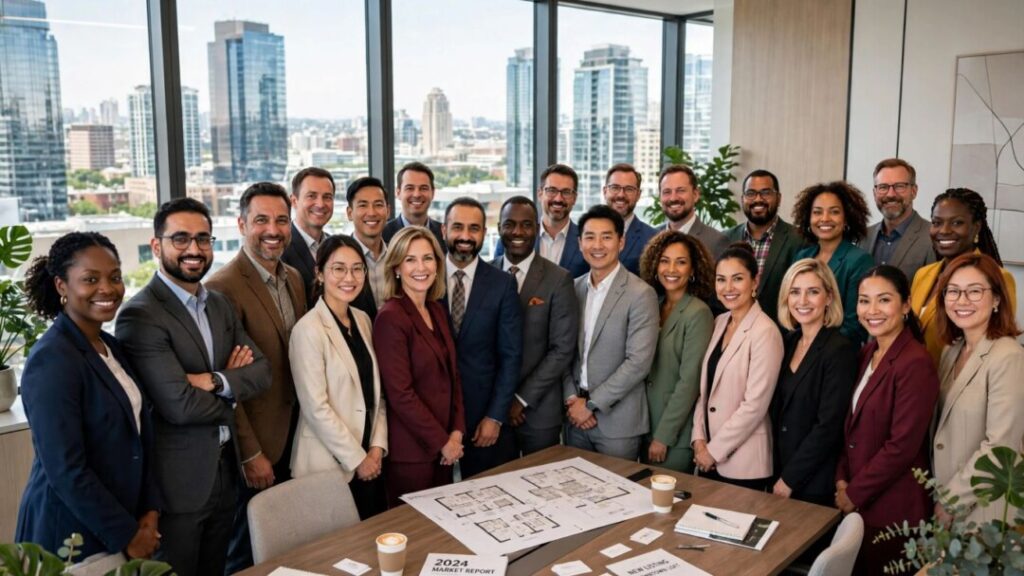 Twenty real estate professionals gather for a leadership academy.