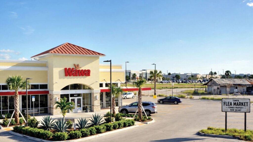 Proposed Wawa store beside the former Tampa flea market